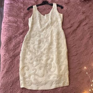 Pearl beaded Carmen mark valvo dress